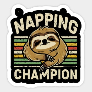 Napping champion Sticker